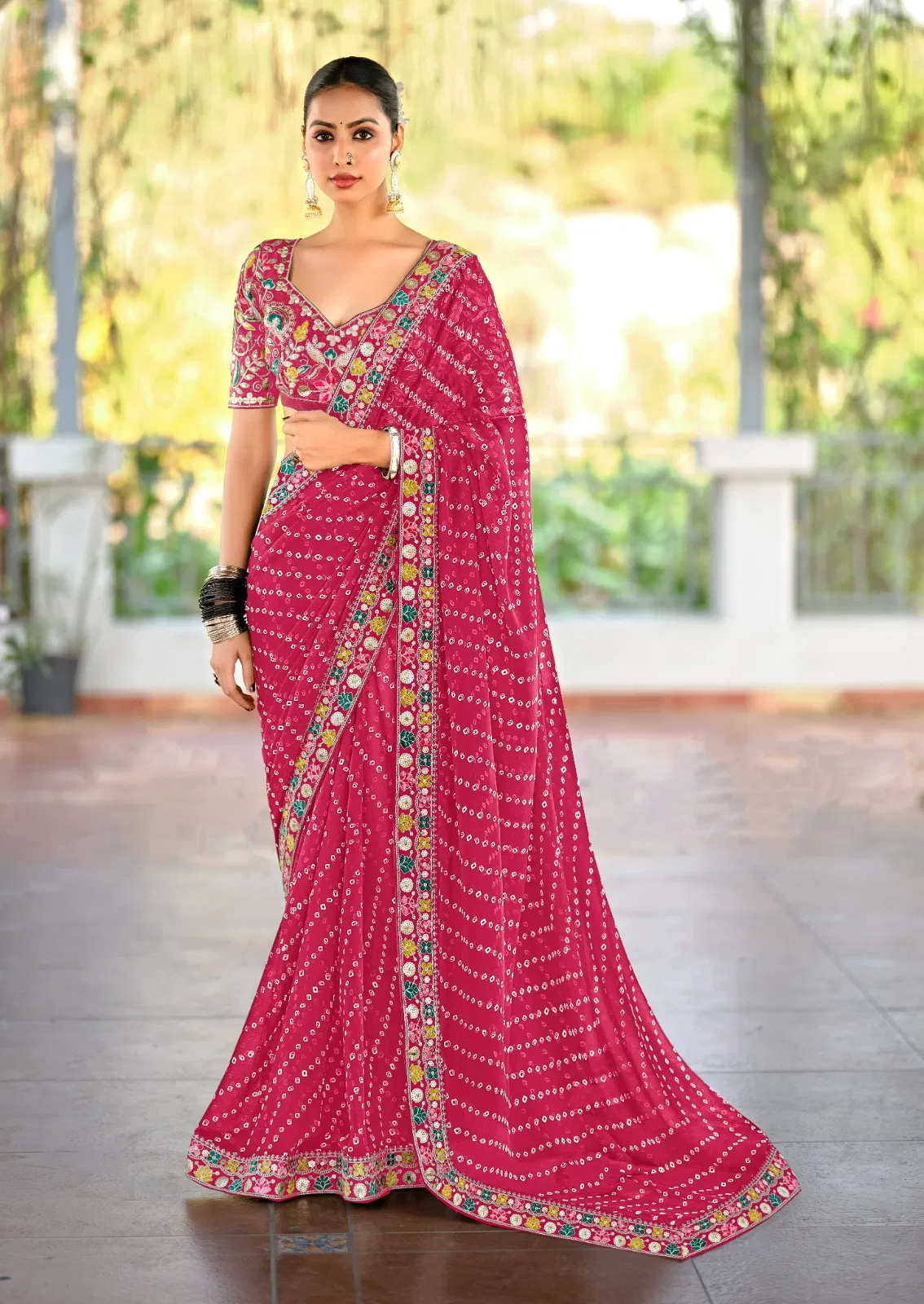 Lisha By Stavan Heavy Georgette Designer Wear Saree Suppliers In India